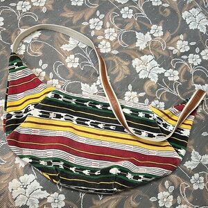 HIPPIE BOHEMIAN STYLE MOON CRESCENT CROSSBODY SLING BAG WOVEN